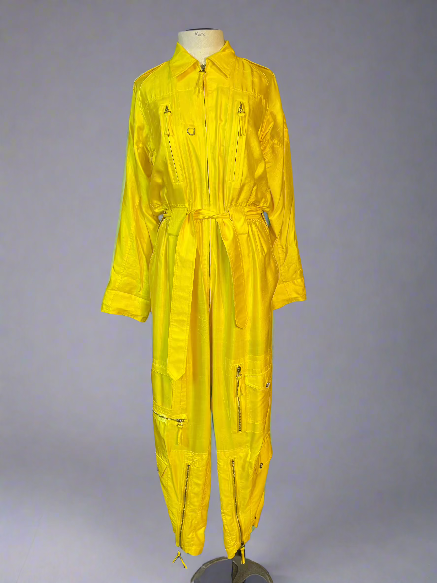 Ralph Lauren Yellow Silk Jumpsuit