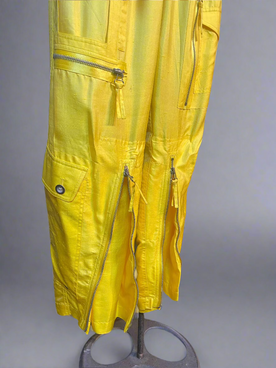 Ralph Lauren Yellow Silk Jumpsuit