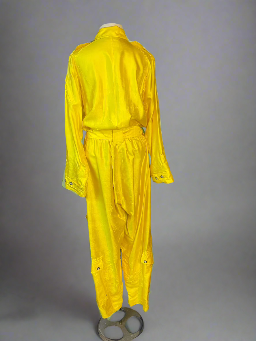 Ralph Lauren Yellow Silk Jumpsuit