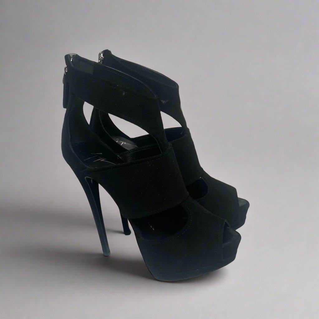 Giuseppe Zanotti Design Suede Platform Stiletto