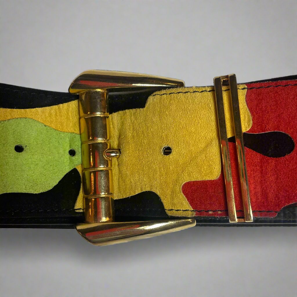 The Limited Suede Graphic Belt