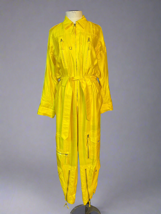 Ralph Lauren	Yellow Silk Jumpsuit