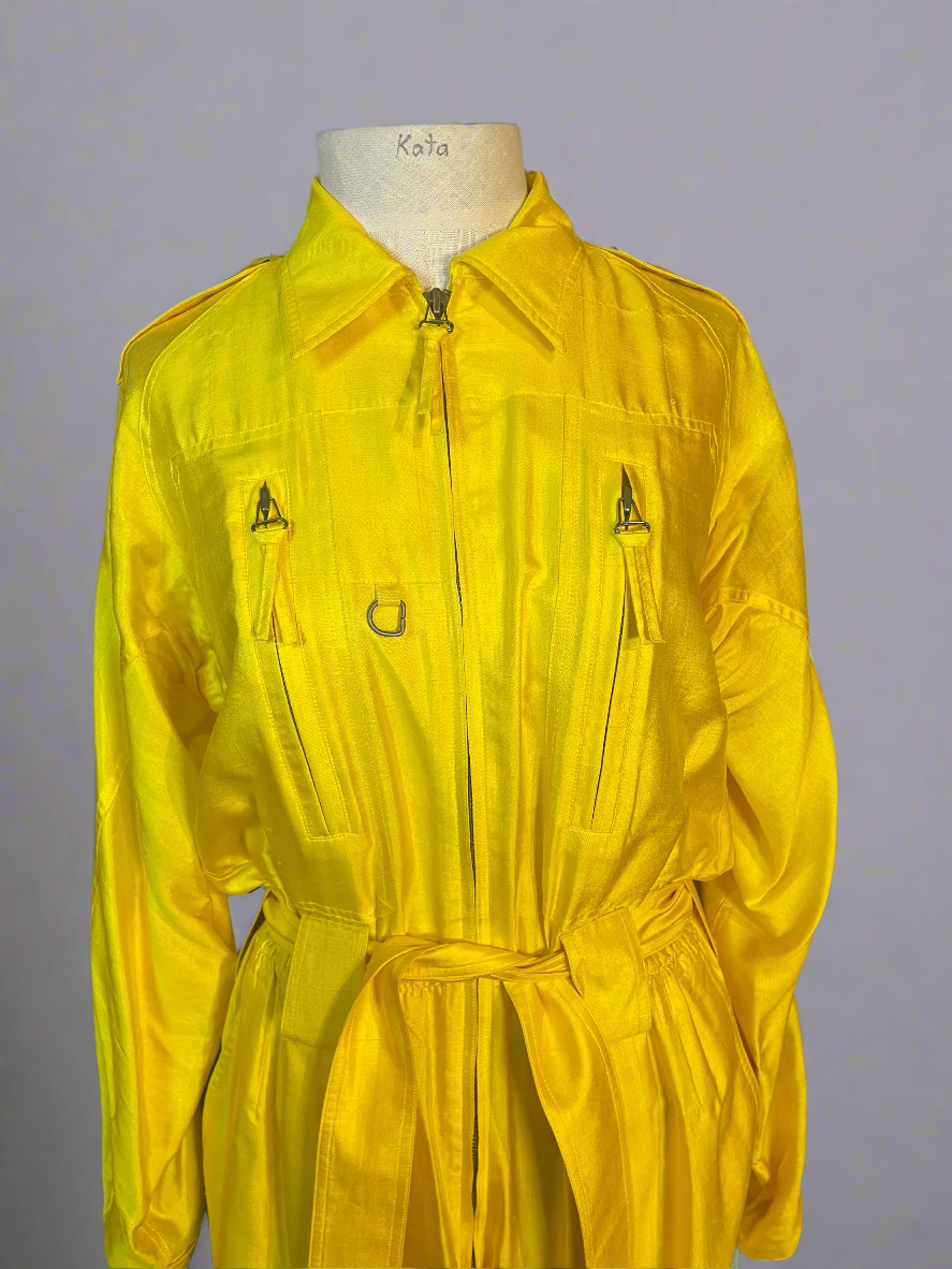 Ralph Lauren	Yellow Silk Jumpsuit