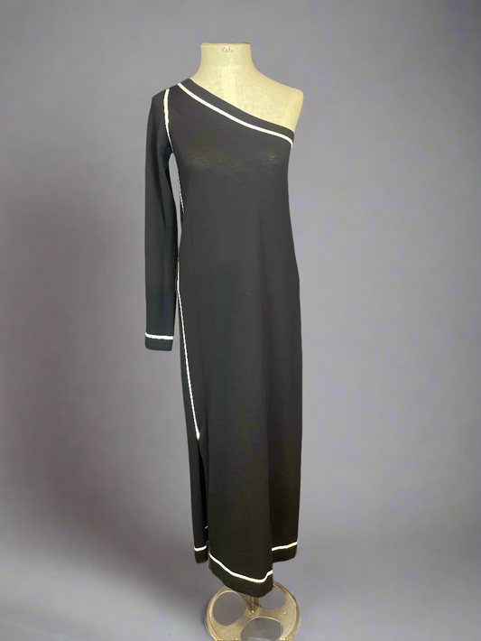 Marc Jacobs Knit One Sleeve Long Dress with Slit